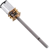 N20 6v 500rmp 12mm Redüktörlü Dc Motor Vidalı Uzun Mil M4 Vida - 3