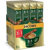 Jacobs 3'ü 1 Arada Gold Yoğun Lezzet Kahve 18g 40 Adet - 1