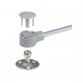 Gazlı Amortisör Piston 80 N Kalkar Dolap Kapakları için 27 cm Gri - 4