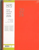 Gıpta 2026 Haftalık Ajanda Spiralli 422-sek Eko 20x28 Turuncu thumbnail 1