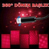 Araç Içi Usb Ayak Altı Tavan Led Aydınlatma Star Light Yıldızlı Gökyüzü - 2