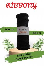 Ribbony, Örgü ipi, Çanta ipi, Sepet ipi, Saksı ipi, Oyuncak ipi, Pamuk Ribbon, Aksesuar ipi - 1