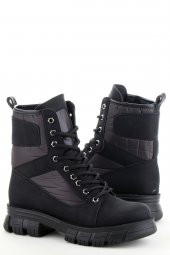 Vojo 1629 Paraşüt Kumaş Polarlı Rahat Taban Kadın Bot - 3