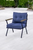 Pimango Pilocca Demonte Metal Bahçe Mobilyası Tekli Mavi 60x60 - 1
