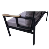 Pimango Pielize Demonte Metal Bahçe Ve Balkon Çay Seti, 2 1 1, Bej Renk - 4