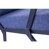 Pimango Pilocca Demonte Metal Bahçe Çay Seti, Mavi - 5