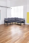 Pimango Pielize Demonte Metal Mutfak,balkon Ve Bahçe Takımı,köşe Takımı 180x180 - 2