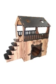 Kedi Evi Traslı Kedi Evi 75x70x40 cm 3 mm Mdf - 1
