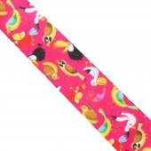 Kuş Desenli Çocuk Kravat Pembe - 2