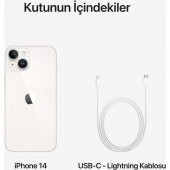 Apple iPhone 14 128GB Beyaz (Apple Türkiye Garantili) - 4