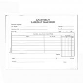 Apartman Tahsilat Makbuzu Otokopili 2/50 3 Adet Apartman Aidat Makbuzu 14x19 cm - 2