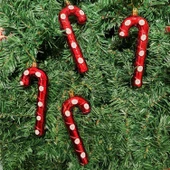 Asılabilir Yılbaşı Yeniyıl Ağacı Süsü Baston Şeker Candy Cane 15cm KIRMIZI Christmas Tree Ornaments Yeni Yıl Süsleri - 1