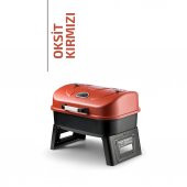 Guruss Go & Grill Barbekü mangal TAMSET Kırmızı - 1