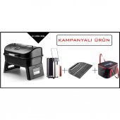 Guruss Go & Grill Barbekü mangal TAMSET Kırmızı - 2