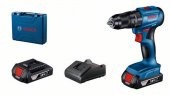 Bosch Professional GSB 185-LI 2 x 2.0Ah Çift Akülü Darbeli Matkap - 06019K3100 - 1