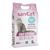 SANCAT Marsilya Sabunu Kokulu Premium Beyaz Kedi Kumu 5 Lt. - 1