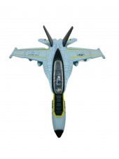 Sesli Işıklı Metal Savaş Uçak - HW777-18-Açık Mavi - 3