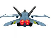 Sesli Işıklı Metal Savaş Uçak - HW777-18-Mavi - 3