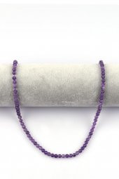 Ametist Doğal Taş Dizi 4 mm Küre Kesim thumbnail 2