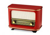 Nostaljik Radyo İstanbul Kırmızı Renk  USB ve Bluetoothlu - 1