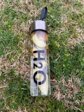 H2O Baskılı Cam Matara 400 ml. - 4