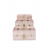 Mdf Gelin Nişandüğün Çeyiz Sandığı 3lü Kare Çanta Seti Cappucino - 1