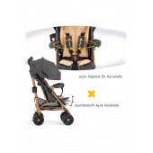 Rival Rv111 Sweet Baston Bebek Arabası Gold Antrasit - 4