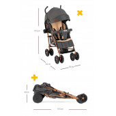 Rival Rv111 Sweet Baston Bebek Arabası Gold Antrasit - 6