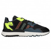 Adidas Nite Jogger QQ359 Siyah Yeşil Fosfor Erkek Spor Ayakkabı - 1