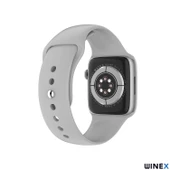 Winex Watch 7 Series FullSecreen NO1 Android İos Uyumlu Akıllı Saat Gümüş - 4