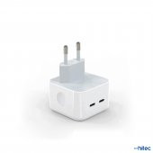 ScHitec 35W Yeni Nesil Apple Uyumlu Çift Type-C Port Compact Çıkışlı Ev tipi Şarj Aleti Kablolu - 3
