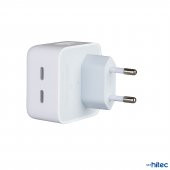 ScHitec 35W Yeni Nesil Apple Uyumlu Çift Type-C Port Compact Çıkışlı Ev tipi Şarj Aleti Kablolu - 4