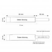 Mıknatıslı Kapak İtici Bas Aç Kalın Tip 80 mm Gri - 2