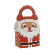 4 Adet 9X6X18cm Karton Çanta Noel Baba - 1