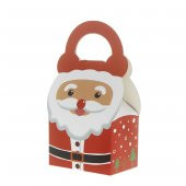 4 Adet 9X6X18cm Karton Çanta Noel Baba - 2