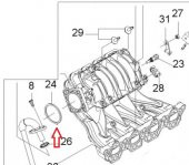 EMME MANİFOLD  BOĞAZ CONTASI, LACETTİ KALOS AVEO REZZO 16 VALF ORJİNAL, 96376371 - 2
