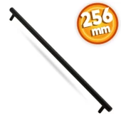 Hitit Çekmece Dolap Dolabı Kapak Kulpu Kulpları Kulbu 256 Mm Mat Siyah Metal Kulp Mobilya Mutfak - 1