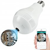 Ampul Şeklinde Kablosuz Panoramik Ip Kamera V2 960p - 4