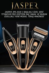 Jasper js-2020 3 Başlıklı Tıraş Makinası Profesyonelleri Tercihi - 3