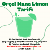 Orçel Nane Limon (Mentöllü) Aromalı İçecek Tozu Oralet 1000 Gr. - 2