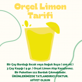 Orçel Limon Aromalı İçecek Tozu Oralet 1 Kg. - 2