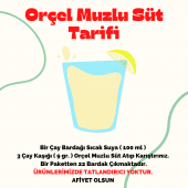 Orçel Salep + Muzlu Süt +Nane Limon  Aromalı İçecek Tozu Oralet Çay 3x200gr. - 5