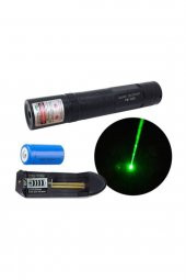Green Laser Pointer Şarjlı Güçlü Yeşil Lazer Metal Kasa - 4