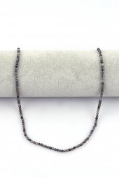 İyolit Doğal Taş Dizi 3 mm Fasetli Kesim thumbnail 2