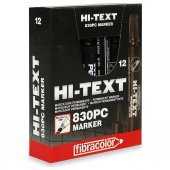 HI-TEXT PERMANENT MARKER SIYAH 12LI KES (830PC) thumbnail 1