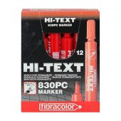 HI-TEXT PERMANENT MARKER KIRMIZI 12LI YUV (830PBK) - 1