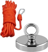 Valkyrie 50 Kg D48 Magnet Fishing 20M Halatlı Neodyum Pot Mıknatıs Seti - 2