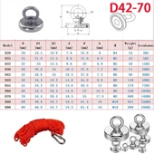 Valkyrie 50 Kg D48 Magnet Fishing 20M Halatlı Neodyum Pot Mıknatıs Seti - 5