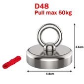 Valkyrie 50 Kg D48 Magnet Fishing 20M Halatlı Neodyum Pot Mıknatıs Seti - 4