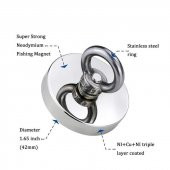 Valkyrie 102 Kg D60 Magnet Fishing 20M Halatlı Neodyum Pot Mıknatıs Seti - 8
